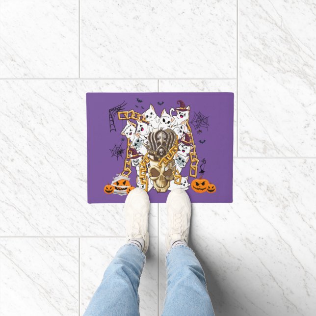 Cute and Funny Spooky Evil Cats Doormat (Indoor)