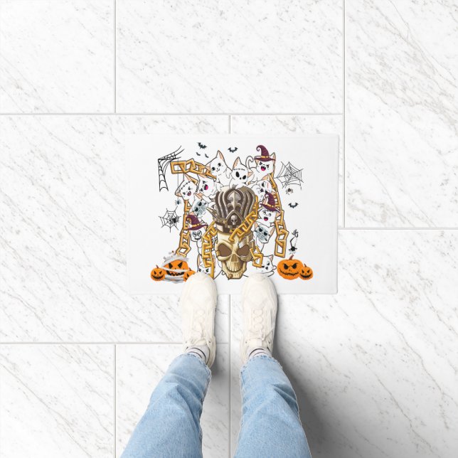 Cute and Funny Spooky Evil Cats Doormat (Indoor)