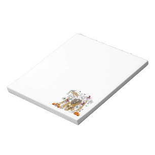 Cute and Funny Spooky Evil Cats Notepad