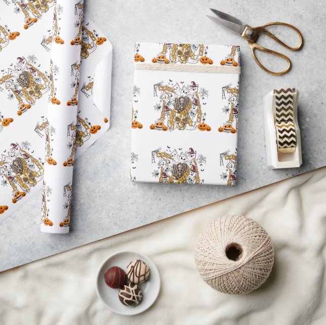 Cute and Funny Spooky Evil Cats Wrapping Paper (Crafts)