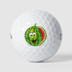 Cute and funny watermelon golf balls