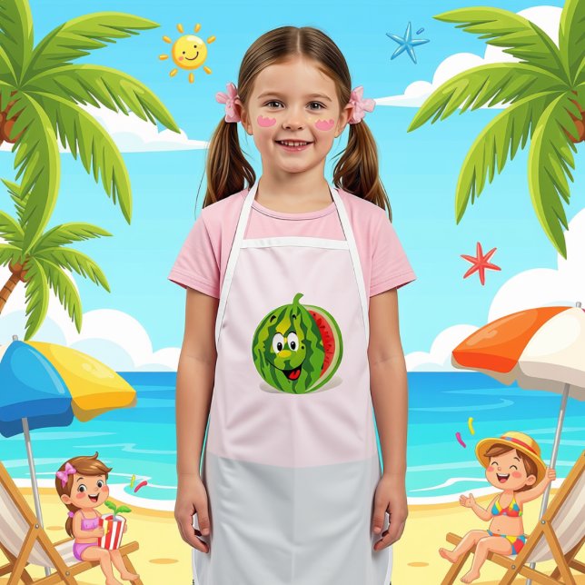 Cute and funny  watermelon kids apron (Creator Uploaded)