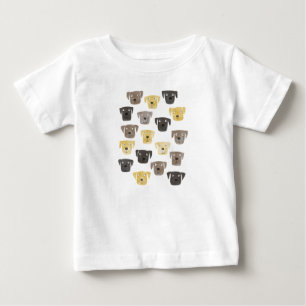 Cute and Goofy Labrador Retriever Dog Baby T-Shirt