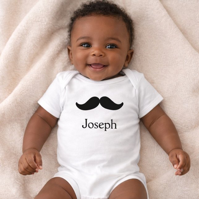 Cute and Handsome Moustache Baby Bodysuit (Creator Uploaded)
