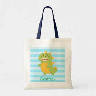 Cute and Happy Dinosaur Kids Personalised Tote
