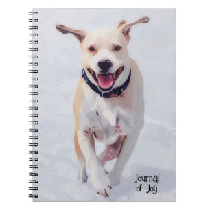 Cute and Happy Joyful Dog Art Personal Journal