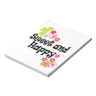 Cute and happy notepad