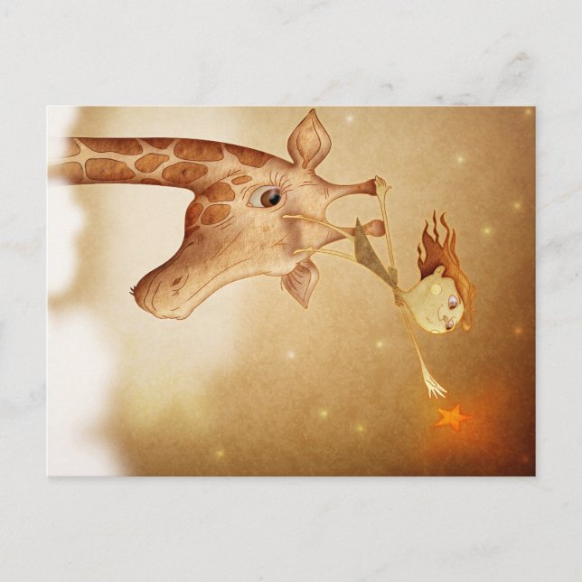 Cute and imaginative illustration postcard (Front)