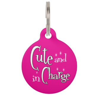 Cute and In Charge Pet ID Tag