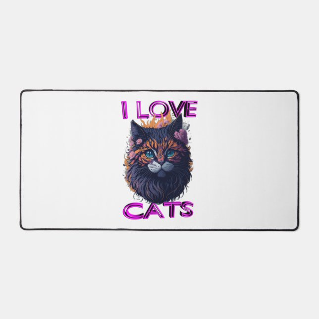 Cute and lovely cat s5 desk mat (Front)