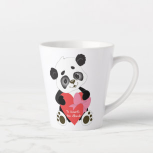 Cute and Loving Panda Bear Latte Mug