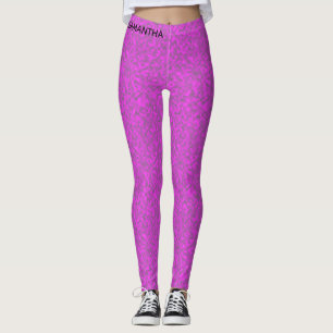 Cute and Magical Modern Purple Leggings