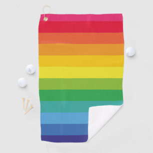 Cute and Modern Rainbow Colours Golf Towel