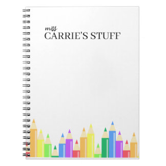 Cute and Personalised Teacher Notebook