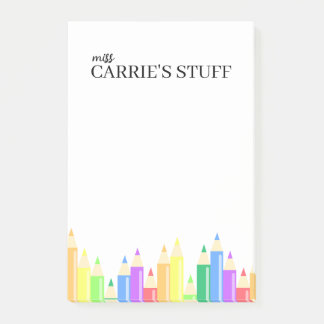 Cute and Personalised Teacher Post-it Notes