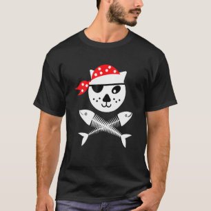 Cute And Pirate Kids Cat T-Shirt