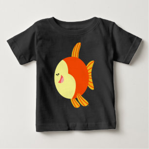 Cute and Plump Cartoon Fish Baby T-Shirt