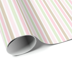 Cute and pretty pastel stripes. wrapping paper