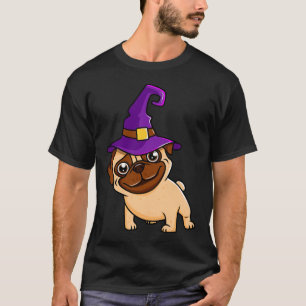 Cute And Pug With Wizard Hat T-Shirt