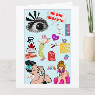Cute and Quirky, Funny Galentine’s Day Bff  Card