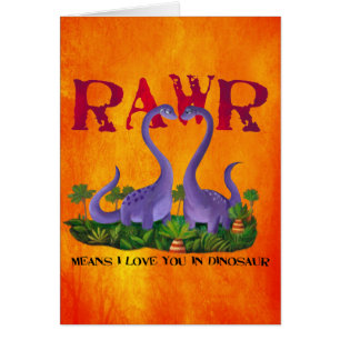 Cute and Romantic Dinos - Rawr