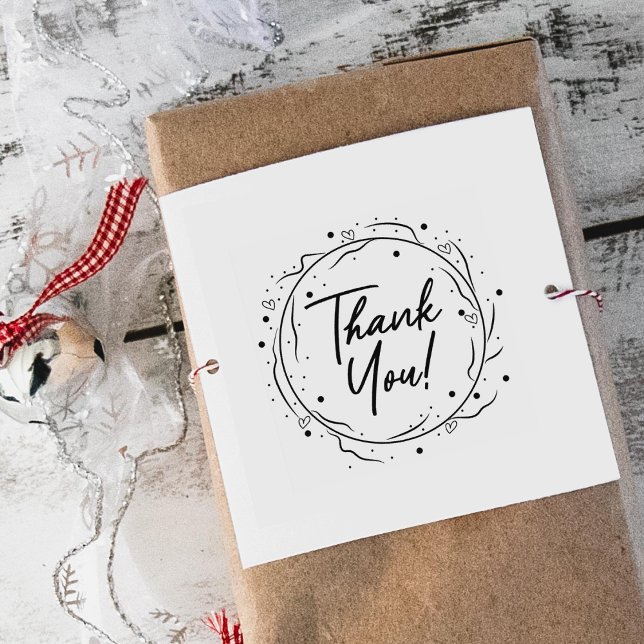 Cute and Simple Thank You  Rubber Stamp (Creator Uploaded)
