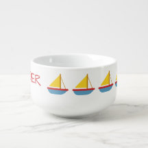Cute and Simple Toy Sailboats Personalised