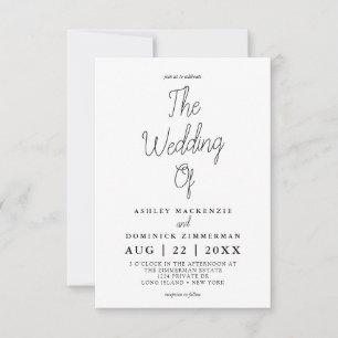 Cute And Simple Wedding Invitation