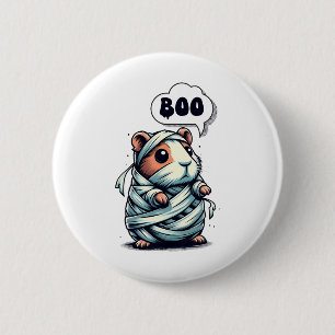 Cute And Spooky Guinea Pig Halloween 6 Cm Round Badge
