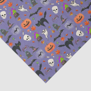 Cute And Spooky Halloween Pattern Tissue Paper