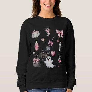 Cute And Spooky Happy Halloween Season Ghost Sweatshirt