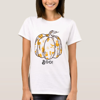 Cute and Spooky Orange Jack-O’-Lantern T-Shirt