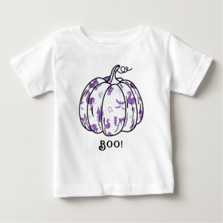 Cute and Spooky Purple Jack-O’-Lantern Baby T-Shirt