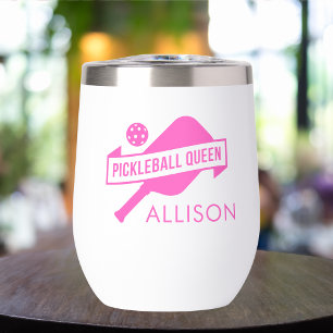 Cute and Stylish Pink Pickleball Queen