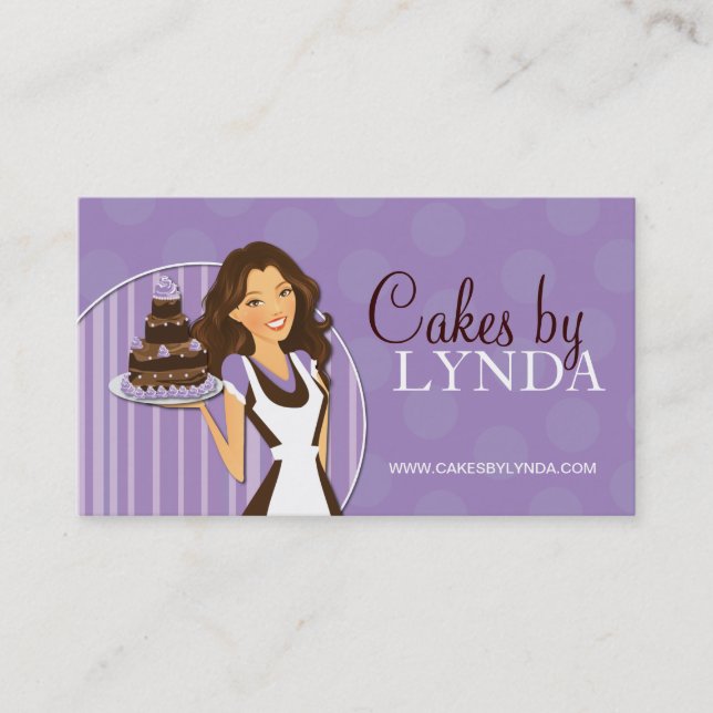Cute and Sweet Bakery Business Cards (Front)