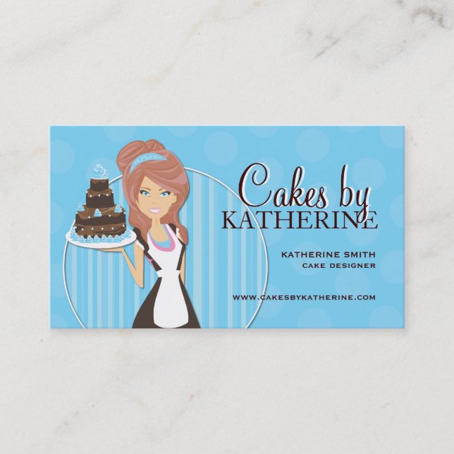 Cute and Sweet Bakery Business Cards (Front)