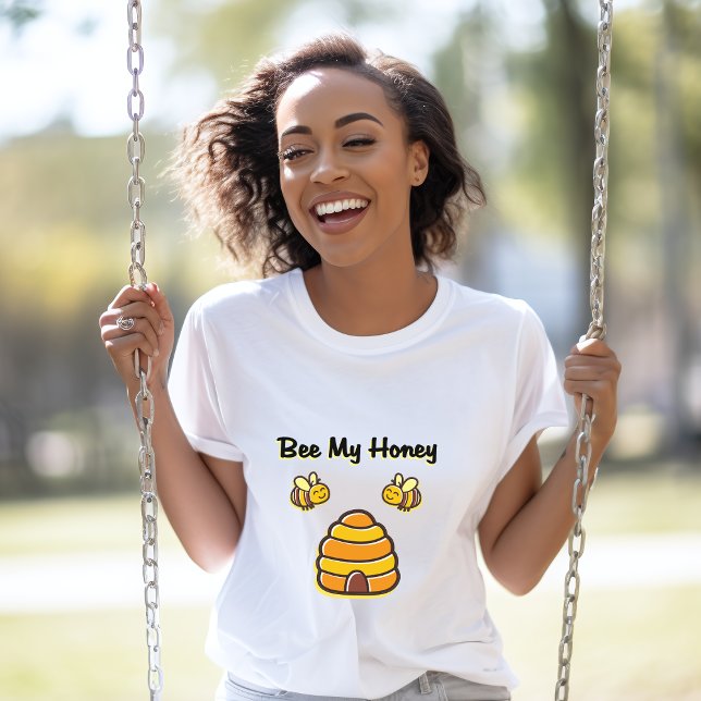 Cute and Sweet Bee My Honey Beehive T-Shirt (Creator Uploaded)