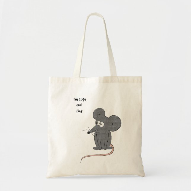 Cute and tiny mouse tote bag (Front)