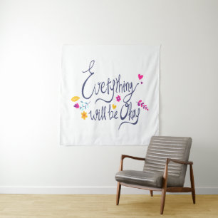 Cute and Touching Sayings from Kids Graphic Design Tapestry