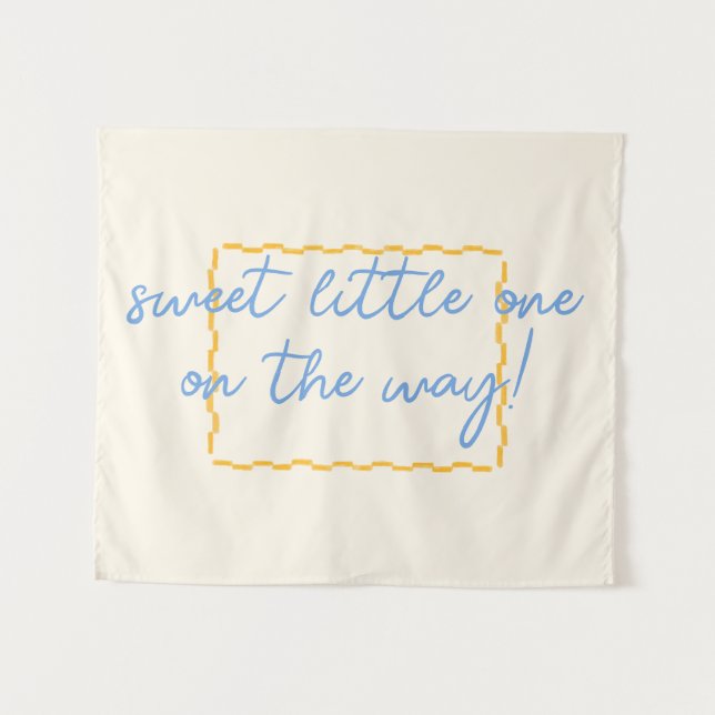 Cute and Trendy Baby shower Decor Tapestry (Front (Horizontal))