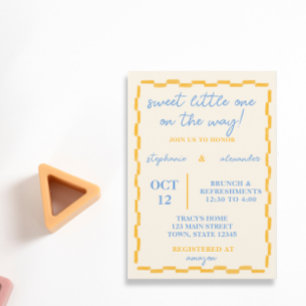 Cute and Trendy Baby shower Invitation