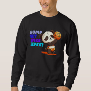 Cute and  Volleyball Baby Panda Sweatshirt