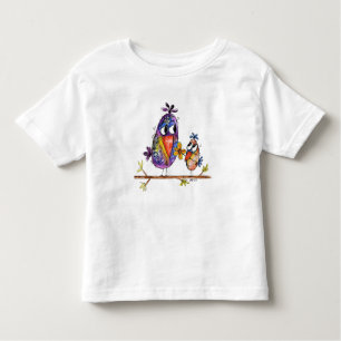 Cute and Whimsical Birds Toddler T-Shirt
