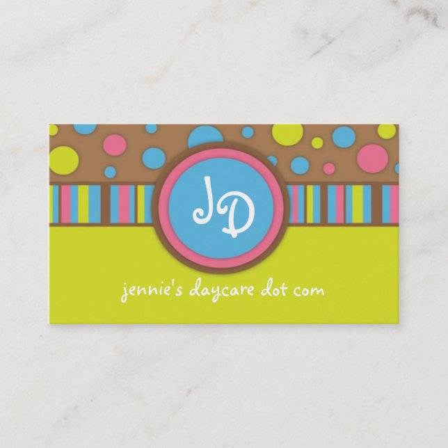 Cute and Whimsical Business Card (Front)