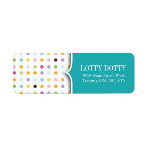 Cute and Whimsical Polk a Dot Address Labels