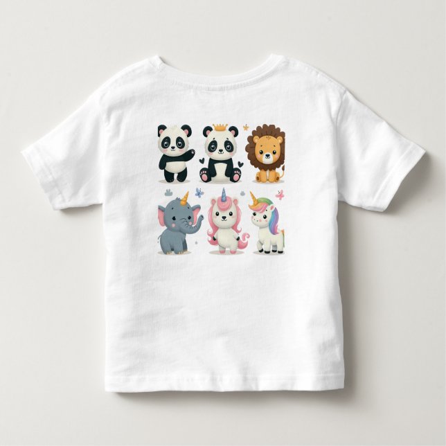 Cute and Whimsical Toddler T-Shirt (Back)