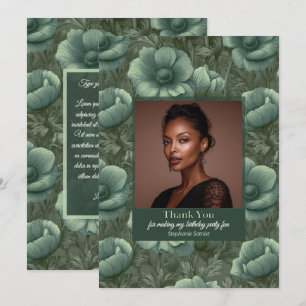 Cute Anemones Surprise Birthday Gifts For Daughter Thank You Card