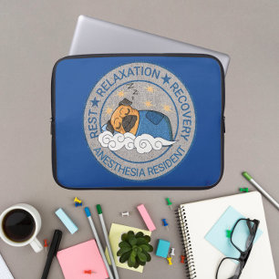 Cute Anesthesia / CRNA Rest Relax Recovery Laptop Sleeve