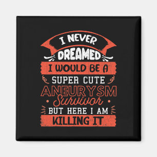 Cute Aneurysm Survivor Brain Surgery Awareness Gra Magnet