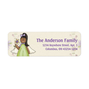 Cute Angel Antics Angel Girl d5 Address Labels